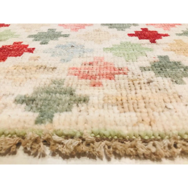 Vintage Hand-Crafted Wool Baluchi Carpet, 1984 For Sale - Image 6 of 12