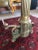 1900 Neoclassical Brass Pillar Fireplace Andirons - a Pair For Sale - Image 9 of 13