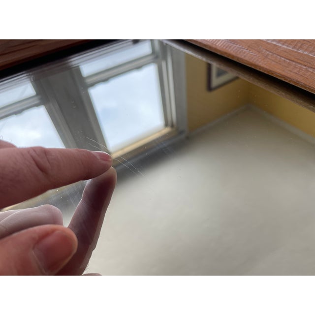 Tan Vintage 1963 A. Brandt Ranch Oak Small Mirror For Sale - Image 8 of 9