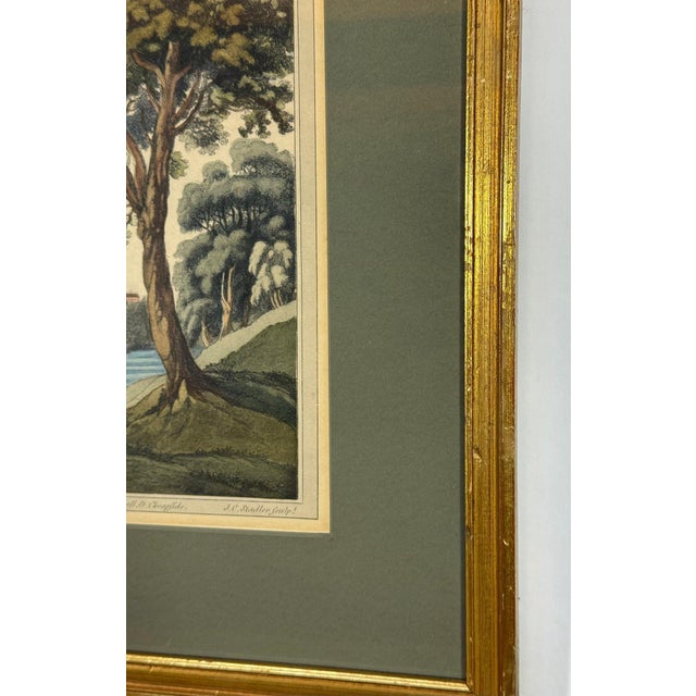 Antique 1793 J&j Boydell Hand-Colored Aquatint: "View of Walton Bridge" For Sale - Image 11 of 11