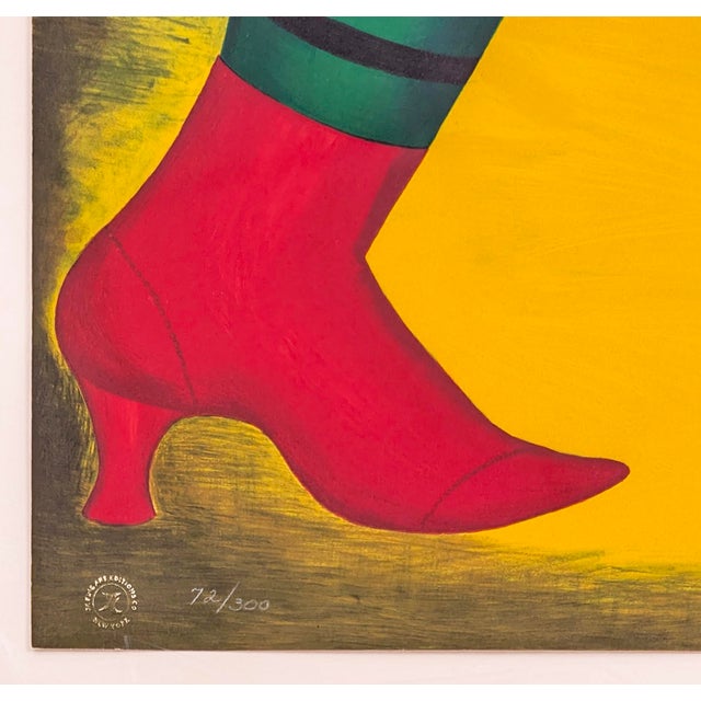 Contemporary Beryl Cook, Panto Dame (Framed, Hand Signed Serigraph), 1987 For Sale - Image 3 of 3