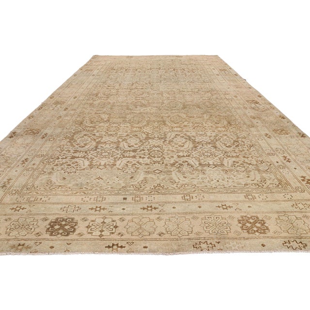 Persian Late 19th Century Persian Mahal Rug, 07'00 X 16'01 For Sale - Image 3 of 10