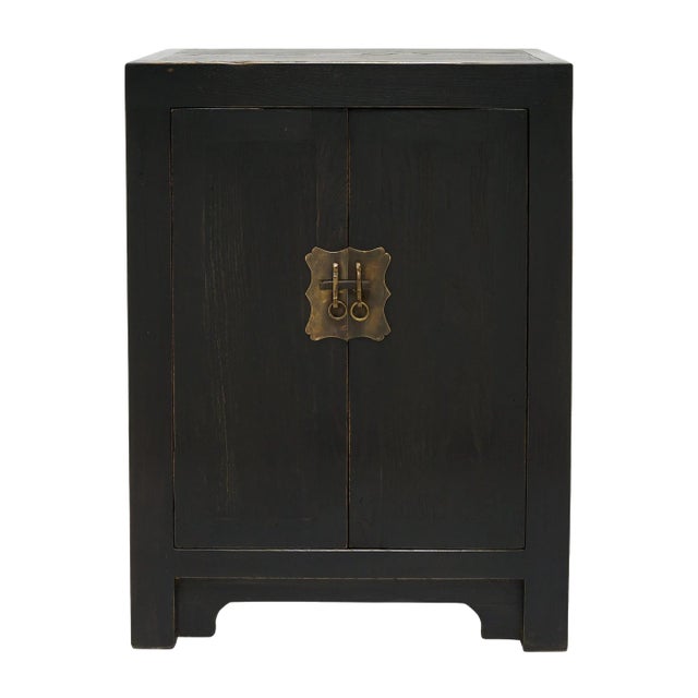 Chinese Square Corner Locking Chest For Sale