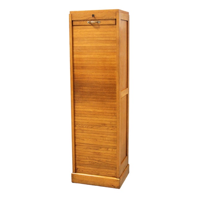 Vintage Filing Cabinet in Oak, 1920s For Sale