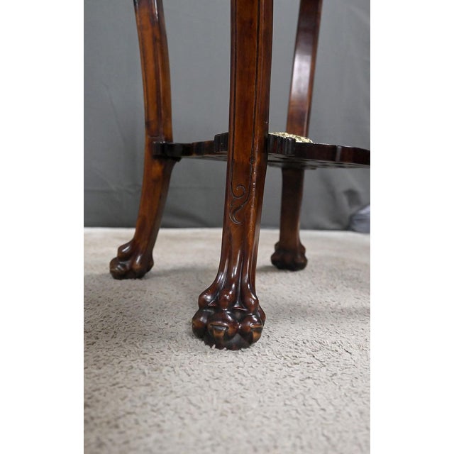 Brown Asian Side Table in the style of Gabriel Viardot, Late 19th Century For Sale - Image 8 of 18