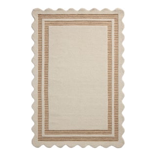 Chris Loves Julia x Loloi Scottie Ivory / Rust 9'-3" x 13' Area Rug For Sale
