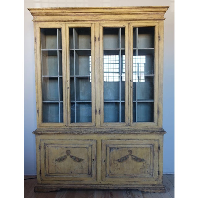 19th Century Hand Painted French Country Cabinet Chairish