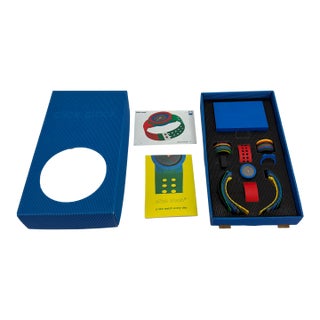 Rare 1995 Click Clock Complete Set by Verner Panton for Crival – Nos Swiss Design For Sale