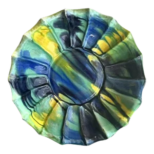 Vintage Boho Drip Glaze Bowl