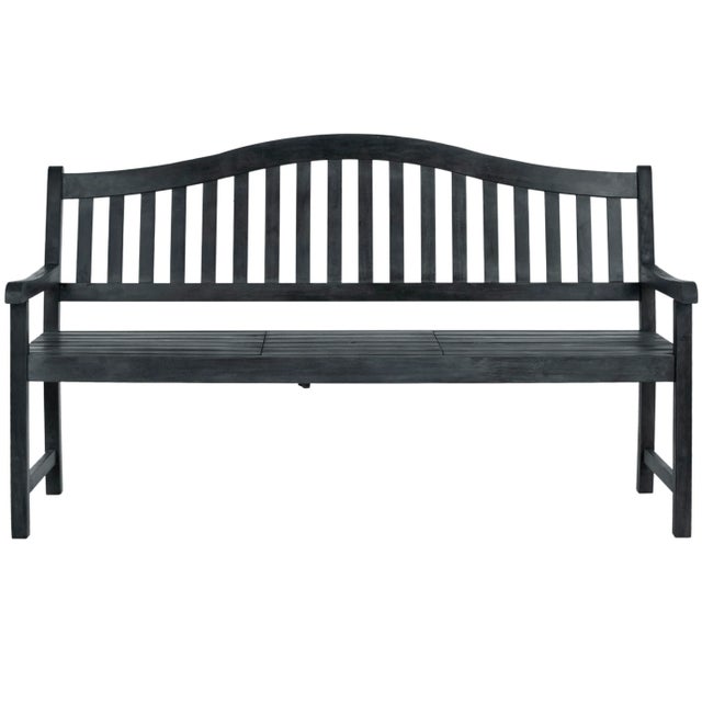 Morgan Bench in Dark Slate Grey For Sale - Image 10 of 10