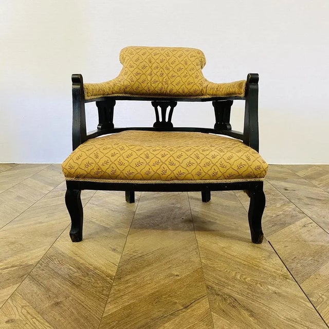 Edwardian English Low Armchair, 1900s For Sale - Image 11 of 11