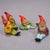 Lot of Four Tiny Terracotta Garden Gnomes, Germany ca. 1950s A whimsy set of four tiny garden gnomes made in Germany ca....