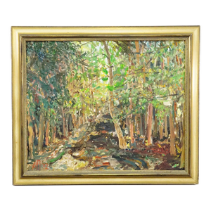 Forest Path – Oil Painting by Alexander Michael, 1972