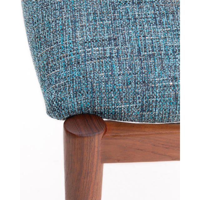 Kai Kristiansen Model 42 Dining Chairs Denmark 1960s Knoll Fabric a Set of 4 For Sale - Image 12 of 13