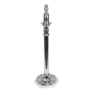 19th Century Large Silver Plated Table Lamp from Palmer & Co