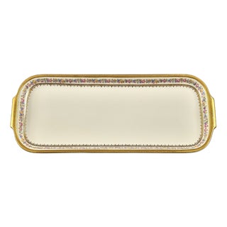 Decorated Porcelain Tray by Rosenthal, 1940s For Sale