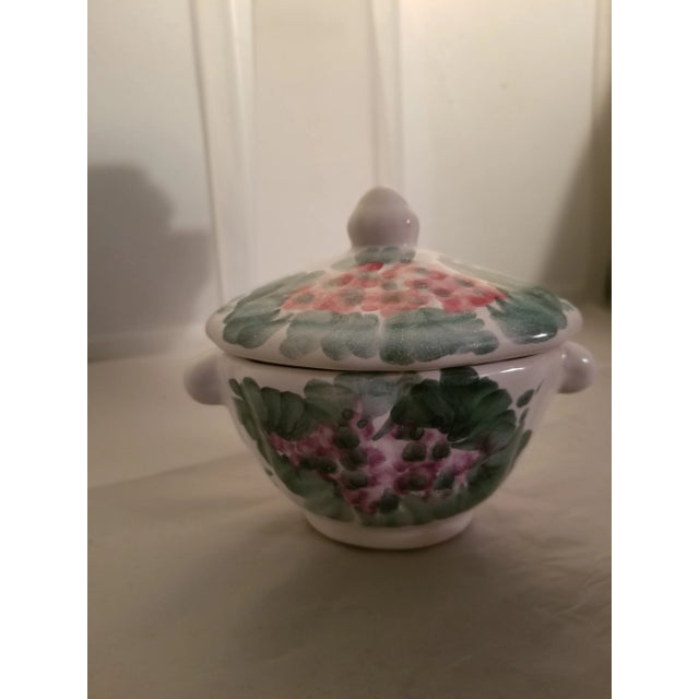 1990s Vintage Italian Ceramic Lidded Dish For Sale - Image 5 of 5