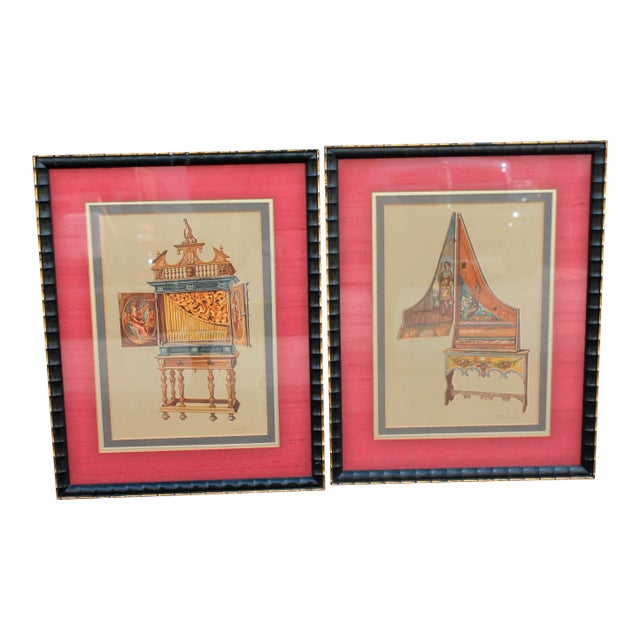 Antique French Detailed Etchings - A Pair For Sale