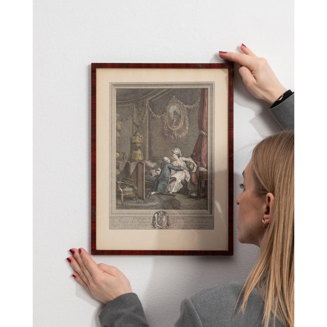 Early 20th Century France Sienna Wood Print For Sale In Greensboro - Image 6 of 15