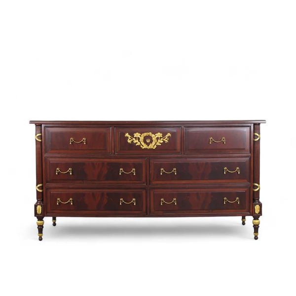 Traditional Francesco Molon Dresser 7 Drawer Dresser For Sale - Image 3 of 12
