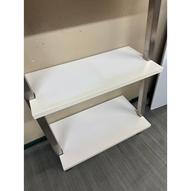 Transitional Room & Board Gallery Leaning Bookshelf For Sale - Image 3 of 12