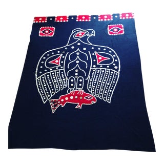 Northwest Indian Style Button Blanket For Sale