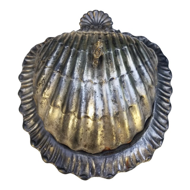 Victorian Brittania Hinged Server For Sale