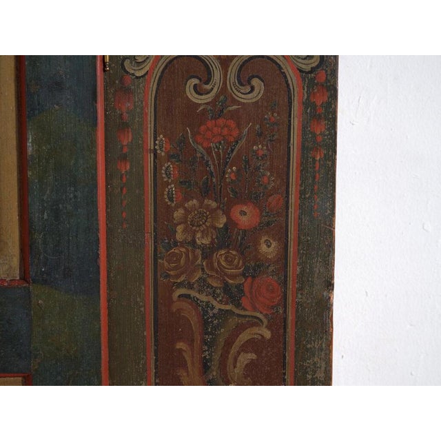 Antique Central European Folk Art Painted Cabinet For Sale - Image 6 of 16