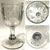 1870's E. A. P. G.. Flint Glass "Grape and Magnet" Water Goblets - Set of 4 For Sale - Image 10 of 10