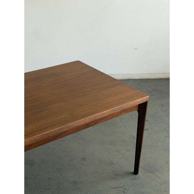 1960s Attributed to Danish Vejle Stole & Møbelfabrik Dining Table in Dark Teak For Sale In Los Angeles - Image 6 of 12