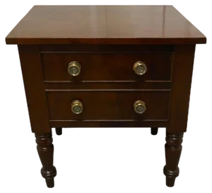 Mahogany Occasional Table with Storage Compartment, 1880s