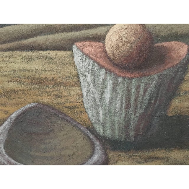 Modern Wade Hoefer, History Farm, California Modernist OIl Painting, 1986 For Sale - Image 3 of 4