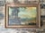 Brass Vintage Landscape Oil Painting in Gilt Frame For Sale - Image 8 of 10