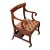 Early 19th Century English Mahogany Folding Library Steps Chair For Sale