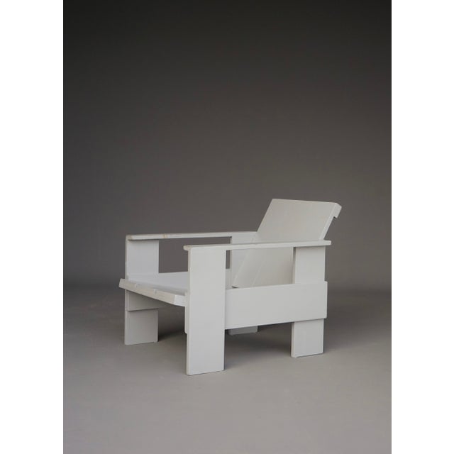 1970s Plywood Crate Chair attributed to Gerrit Rietveld, 1970s For Sale - Image 5 of 10