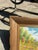 Mid-Century Modern Small Signed Gold Framed Farmhouse and Foliage Landscape Painting on Canvas For Sale - Image 3 of 8