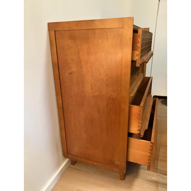 Mid-Century Modern Highboy Chest by Harmon For Sale - Image 4 of 10