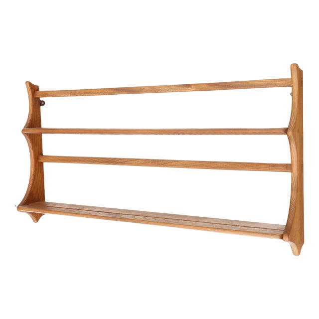 Vintage Plate Rack Wall Shelves from Ercol, 1970s For Sale