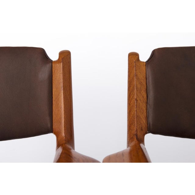 1960s Vintage Danish Model 418 Armchairs in Teak by Arne Vodder for Sibast, 1960s, Set of 2 For Sale - Image 5 of 10