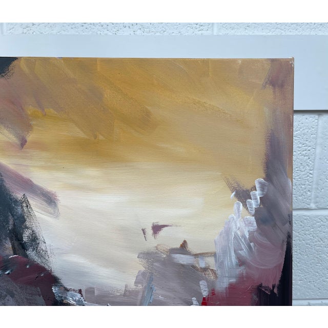 Black Yellow & Red Abstract Expressionist Art by Contemporary British Artist 2022 For Sale - Image 16 of 18