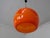 Orange Glass Ball Ceiling Lamp from Peill & Putzler, Germany, 1960s For Sale - Image 9 of 18