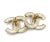 Chanel Chanel Classic Gold CC Pearl Crystal Large Piercing Earrings, A Pair For Sale - Image 4 of 4