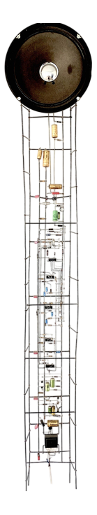 Peter Vogel, Sculpture Tempo/Tonhöhe, 1988, Paper