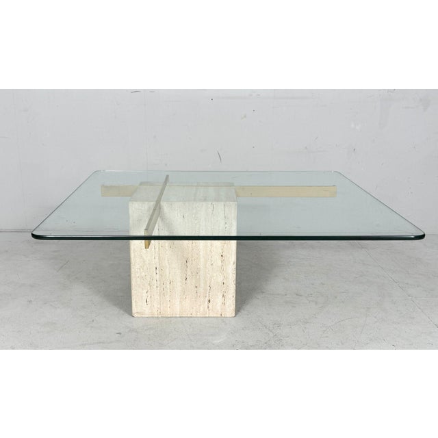 Artedi Travertine Coffee Table, Italy, 1970s For Sale - Image 6 of 18