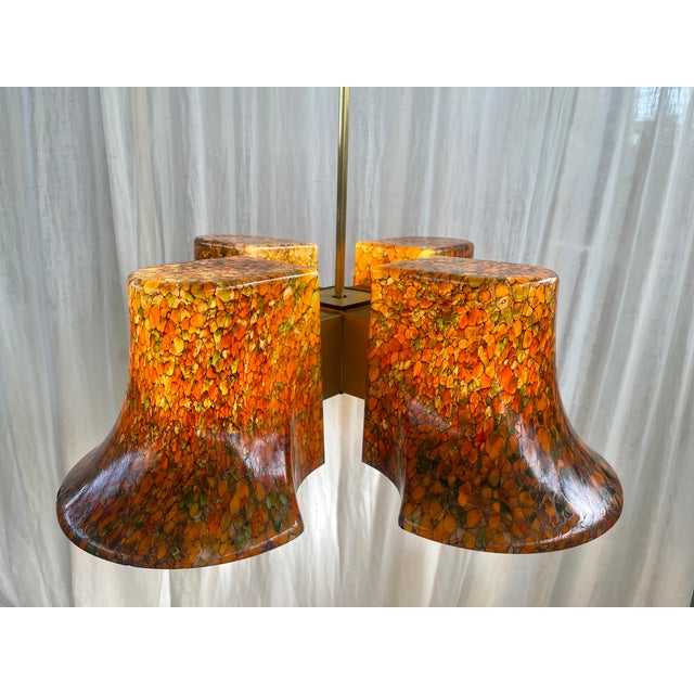 Art Glass Ceiling Lamp from Peill Putzler, Germany, 1960s For Sale - Image 10 of 18
