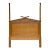 Vintage Regency Carved Bamboo Queen Headboard For Sale