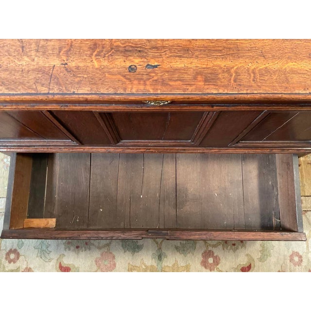 Antique George III Oak Mule Blanket Chest For Sale - Image 14 of 15