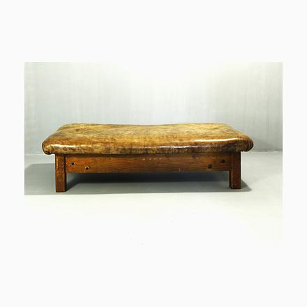 Large Leather Daybed, 1920s For Sale - Image 11 of 11