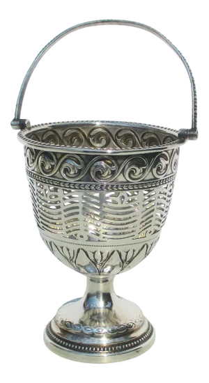 Silver-Plated Serving Basket Vintage 20s'