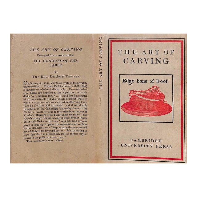 "The Art of Carving" 1932 Trusler, the Revd. Dr. John For Sale